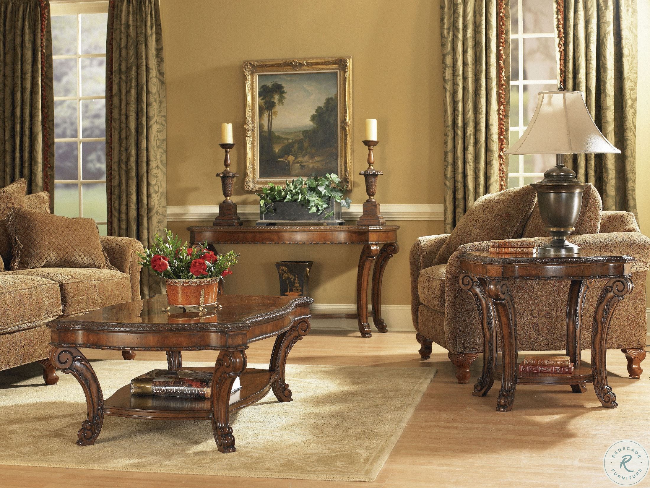 Old World Round Cocktail Table 1433022606