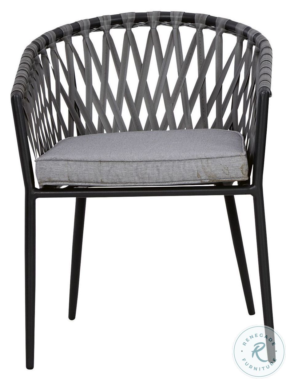 Palm Bliss Gray Outdoor Dining Set P372615