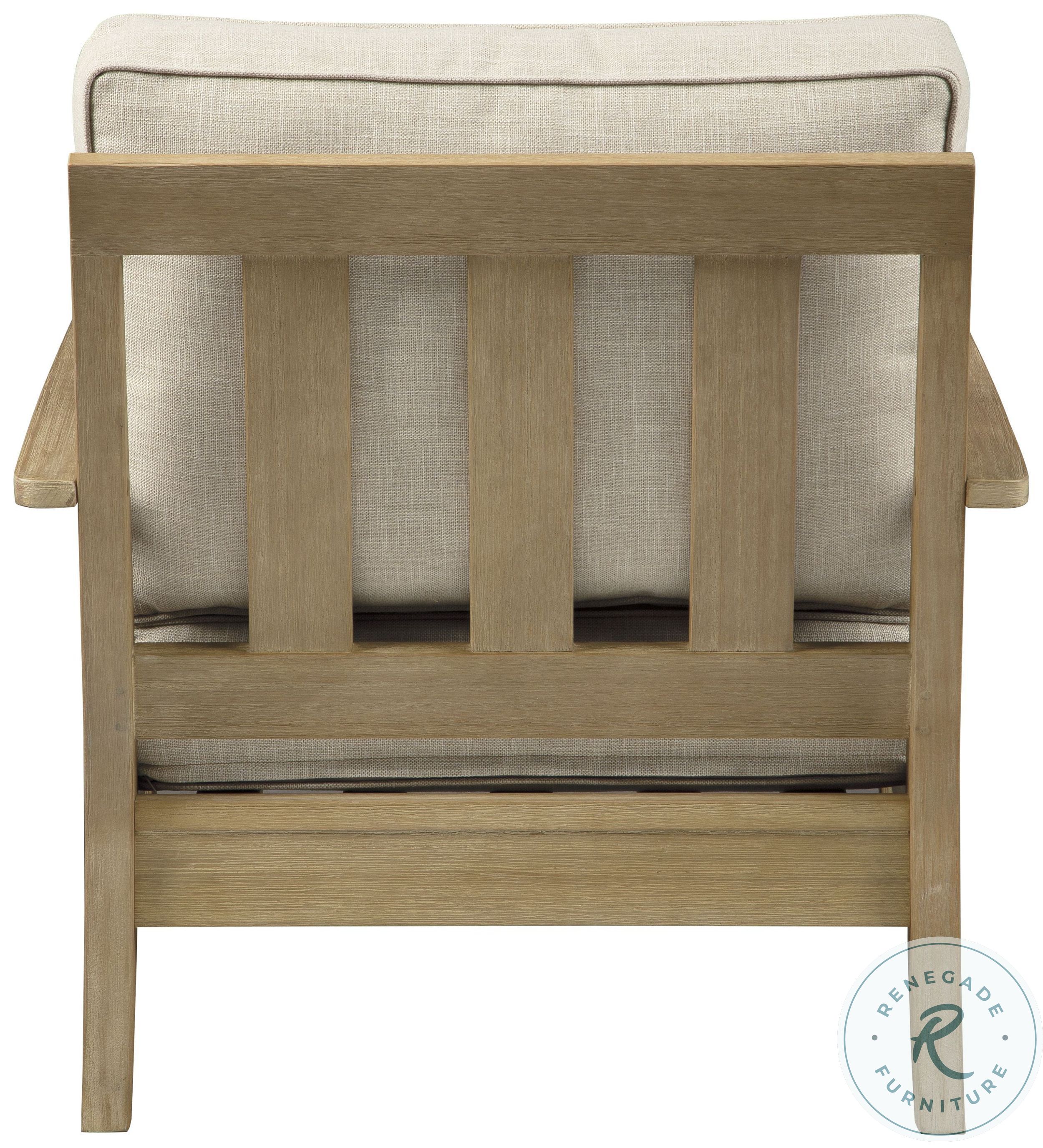 Clare View Beige Outdoor Living Room Set with Cushion