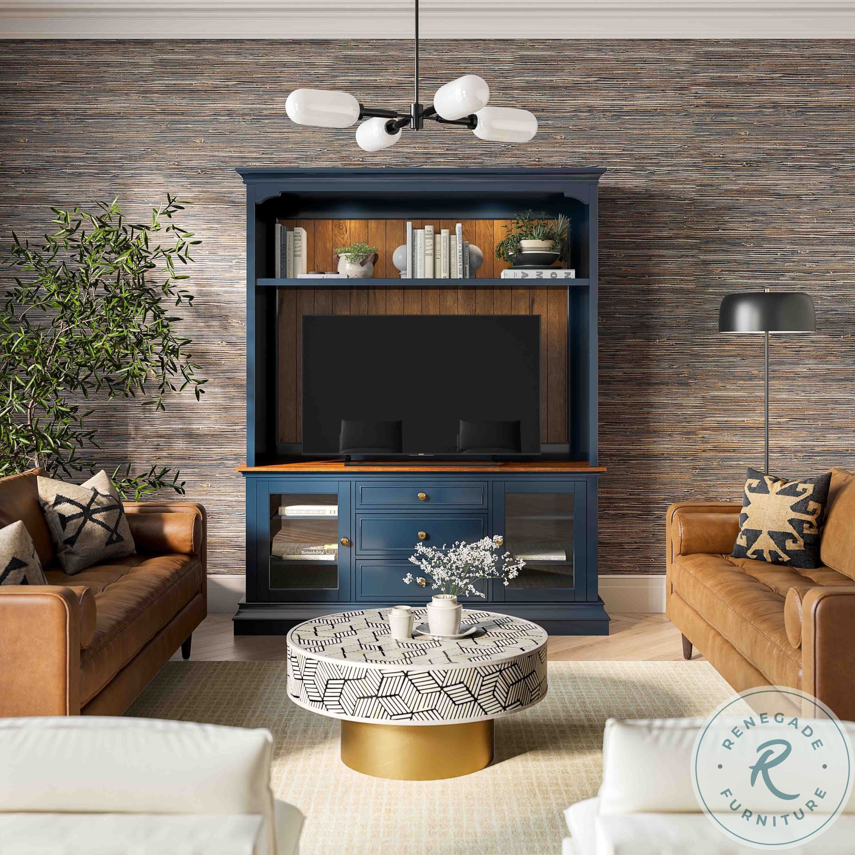 Hudson Blue Entertainment Center From Renegade 2043ENTHGS
