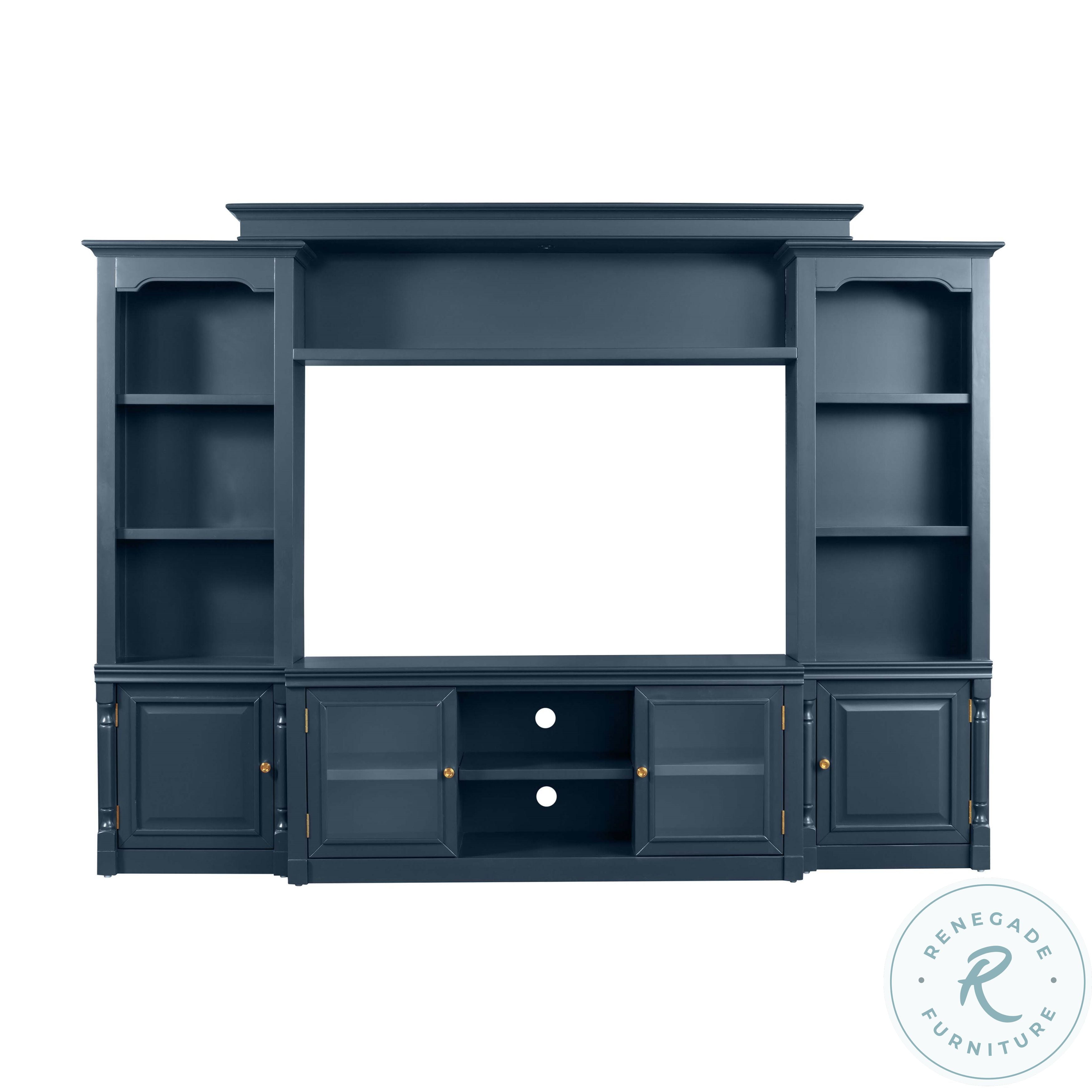 Virginia Blue Entertainment Center for TVs up to 65" From Renegade