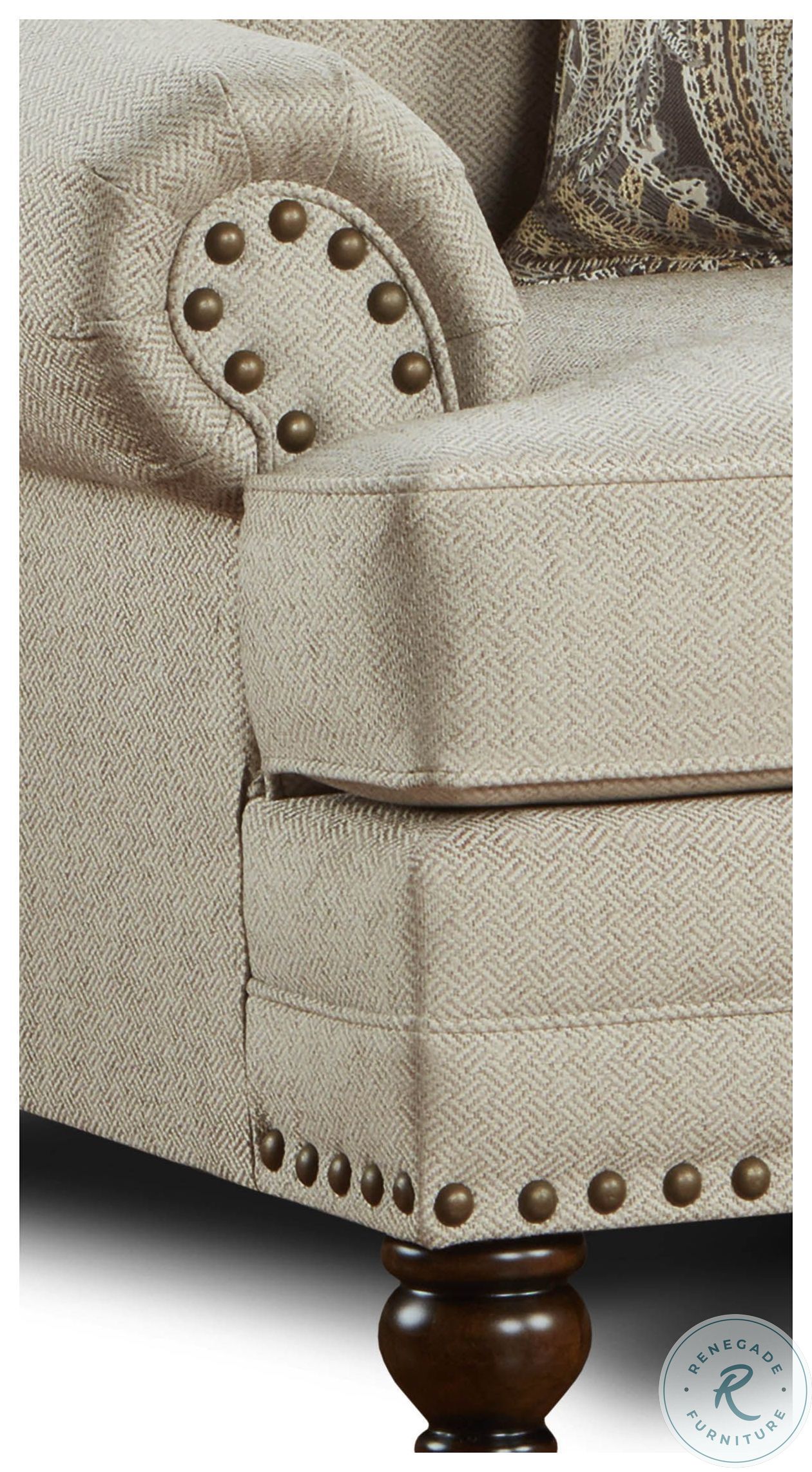 Carys Beige Doe Sofa From Southern Home Furnishings Home Gallery Stores