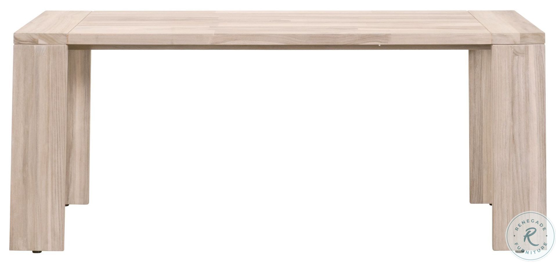Big Sur Gray Teak Outdoor 71" Dining Table From Essentials for Living