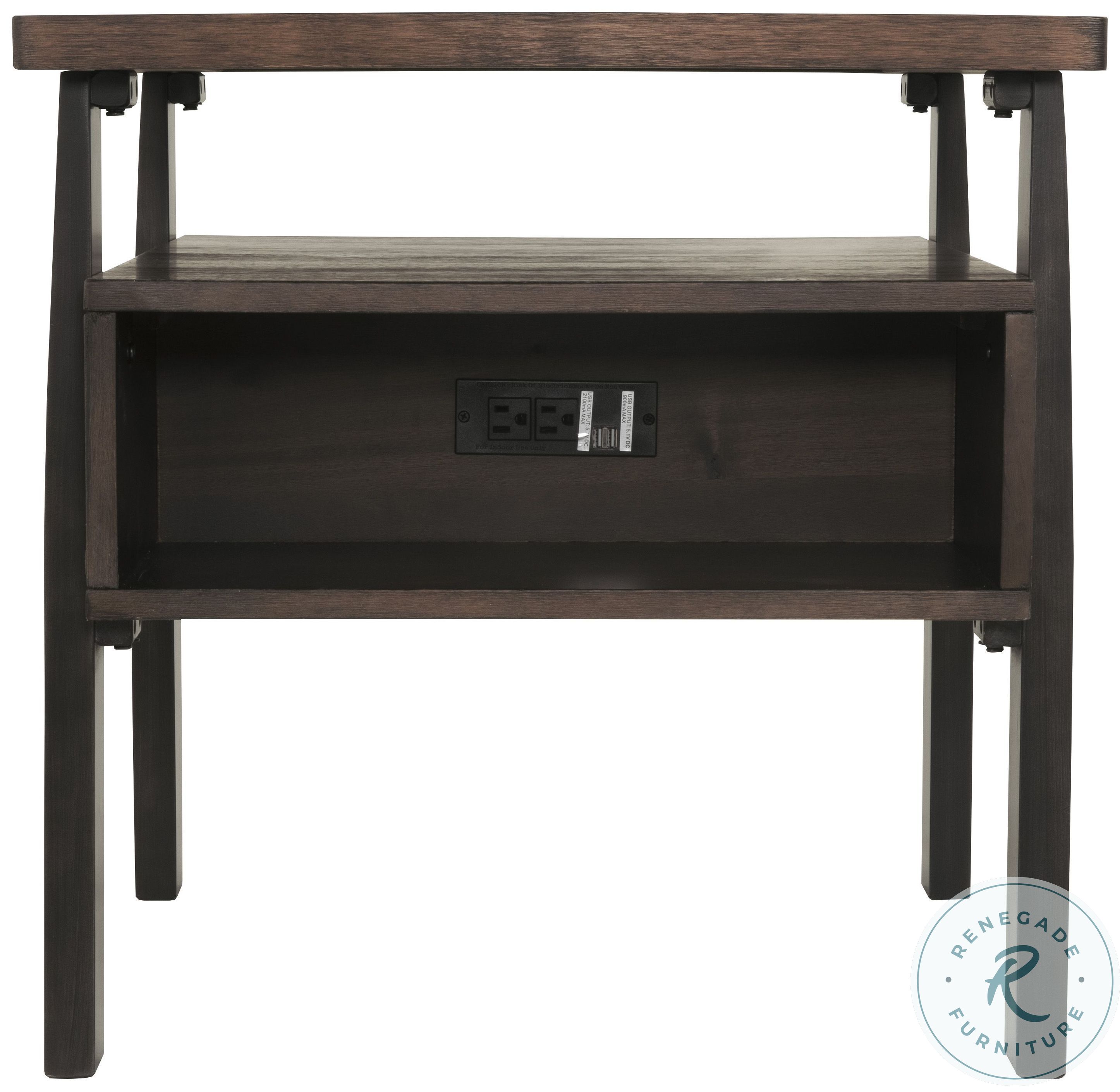 Vailbry Brown Lift Top Occasional Table Set T7589