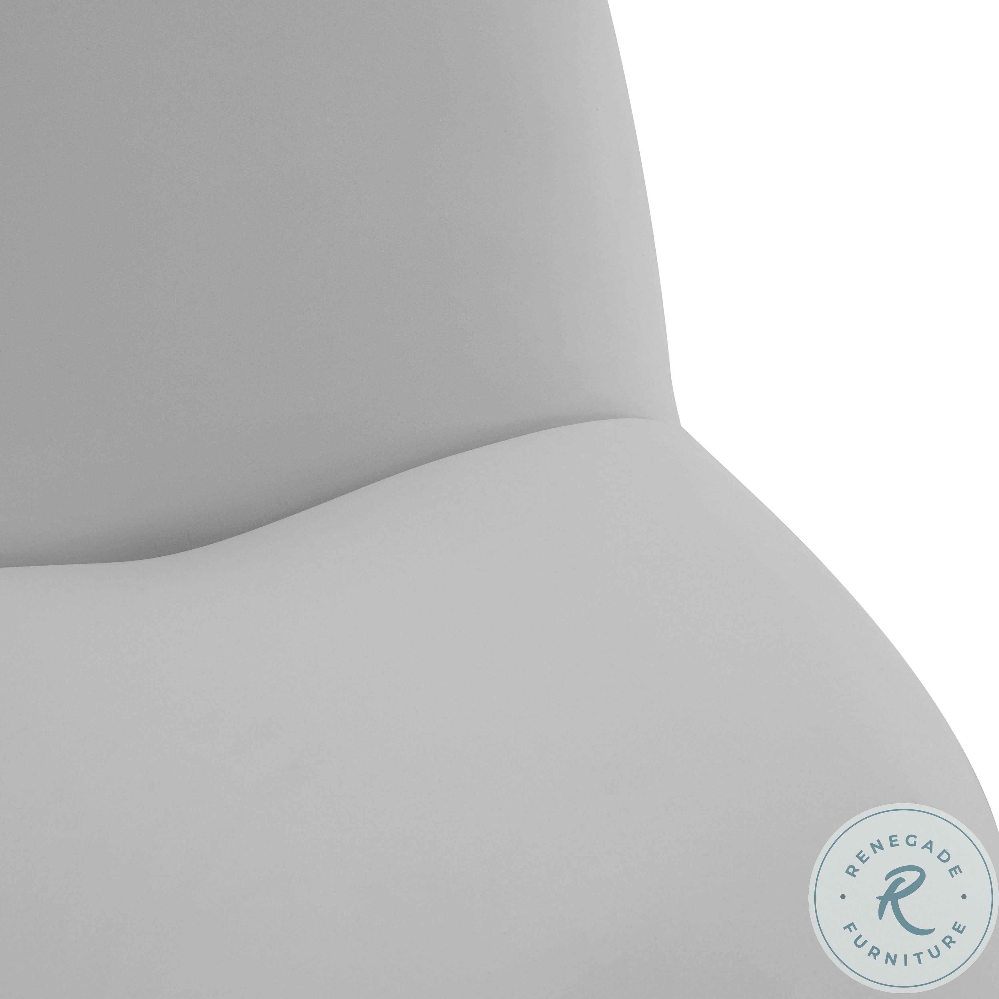 Emily Grey Velvet Swivel Chair S44174