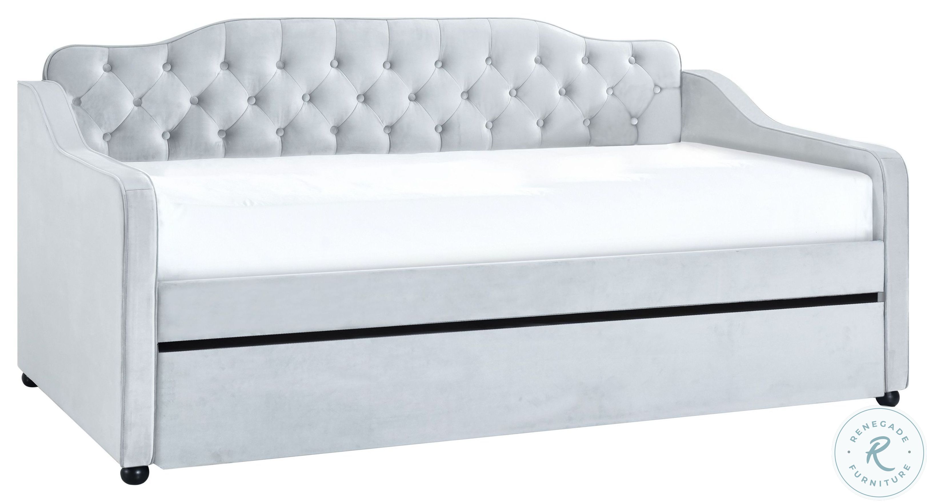 DS-D405-740-741 Gray Daybed with Trundle