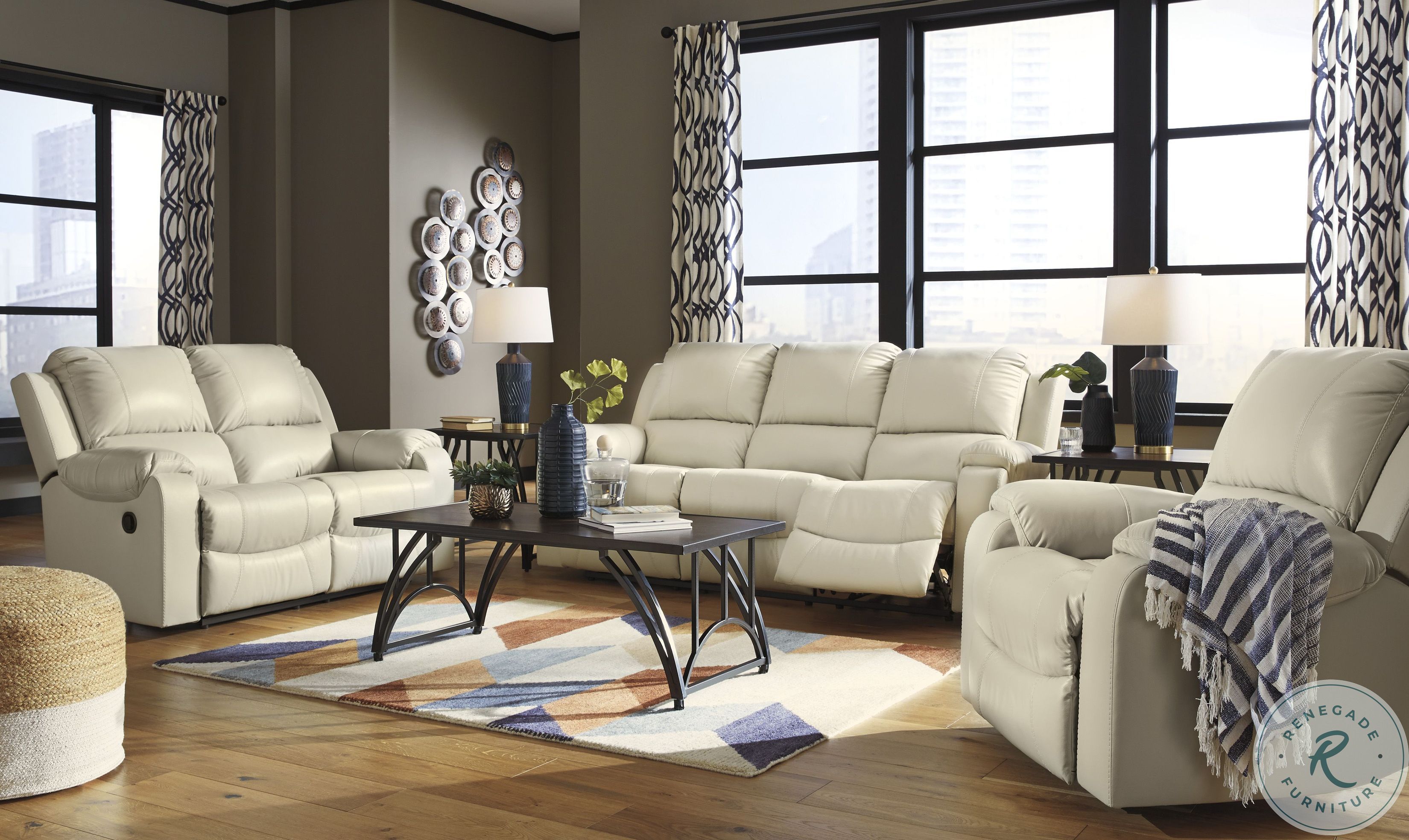 Rackingburg Cream Reclining Sofa U3330288