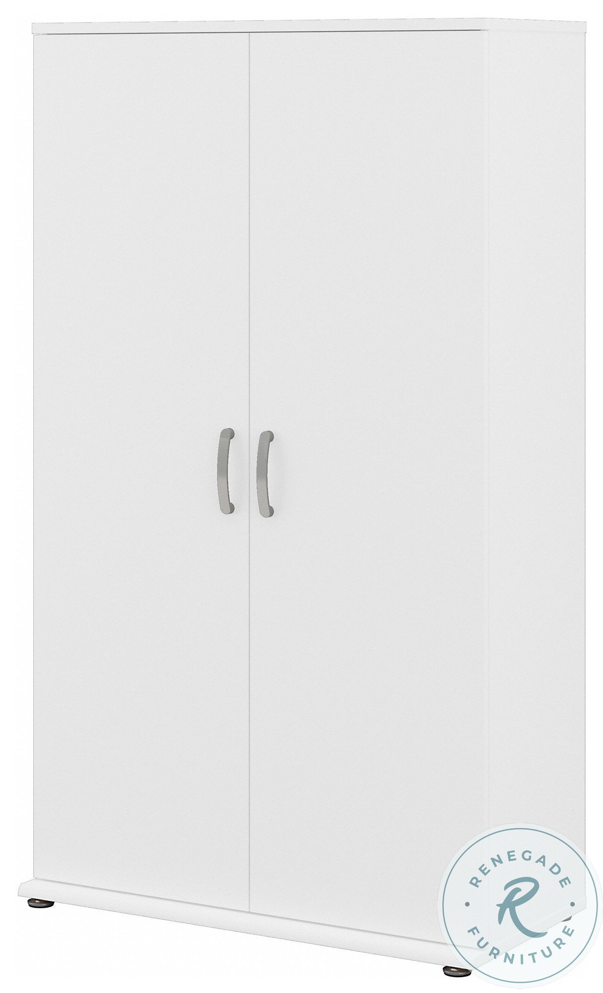 Universal White Tall Storage With Door And Shelves
