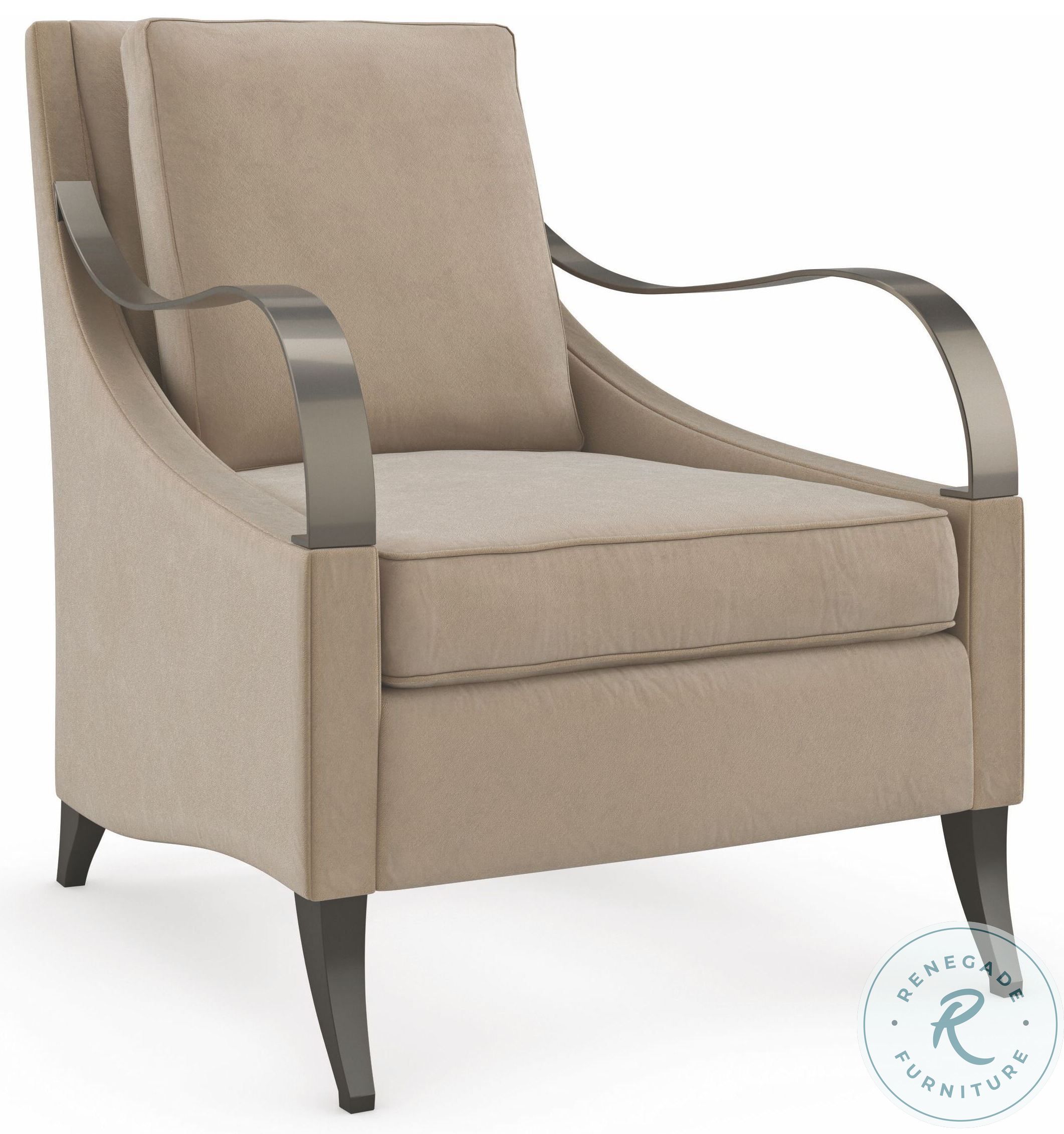 Slippery Slope Lustrous Silver Chair From Caracole Home Gallery Stores
