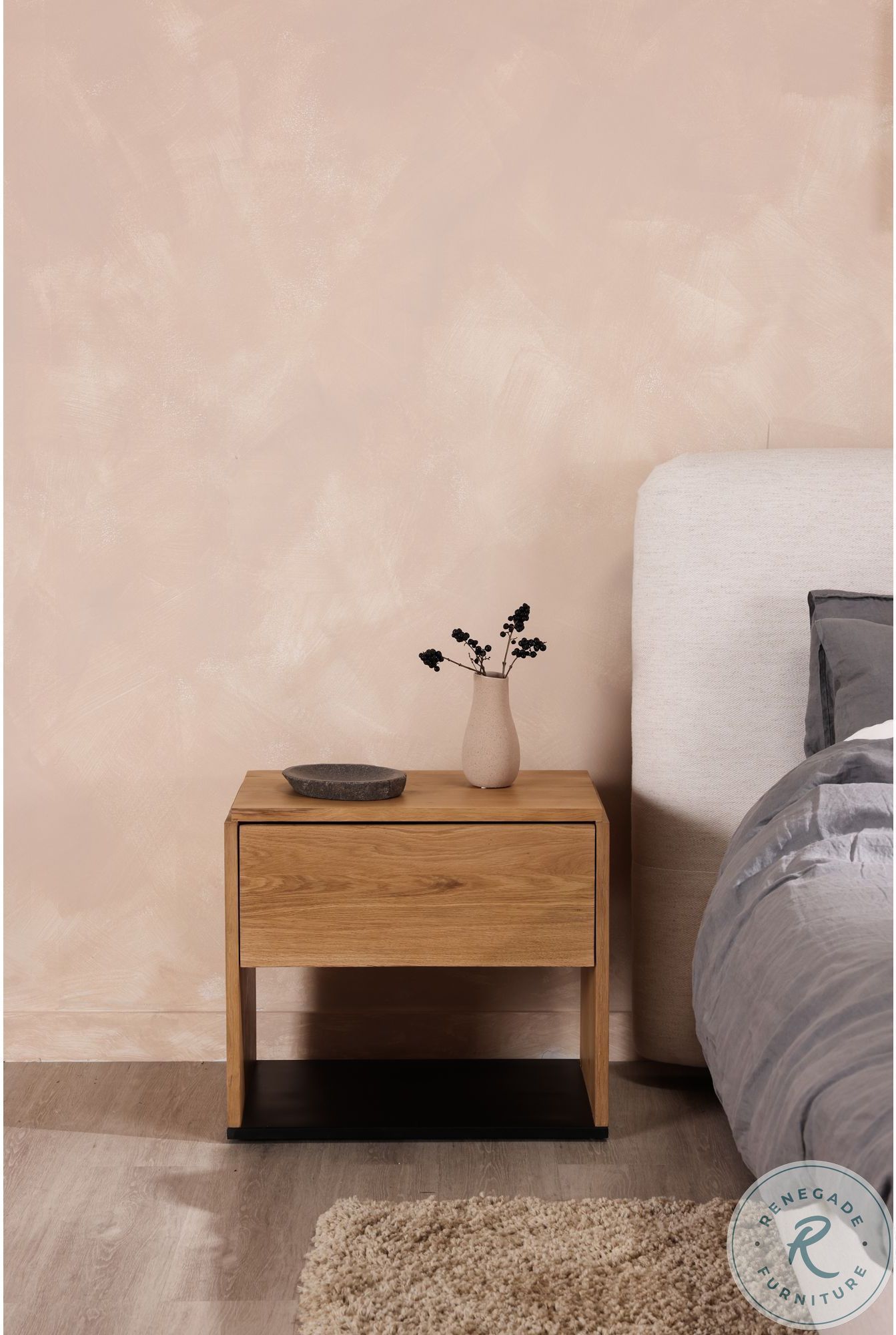 Quinton Natural Oak Nightsand From Moes Home Coleman Furniture