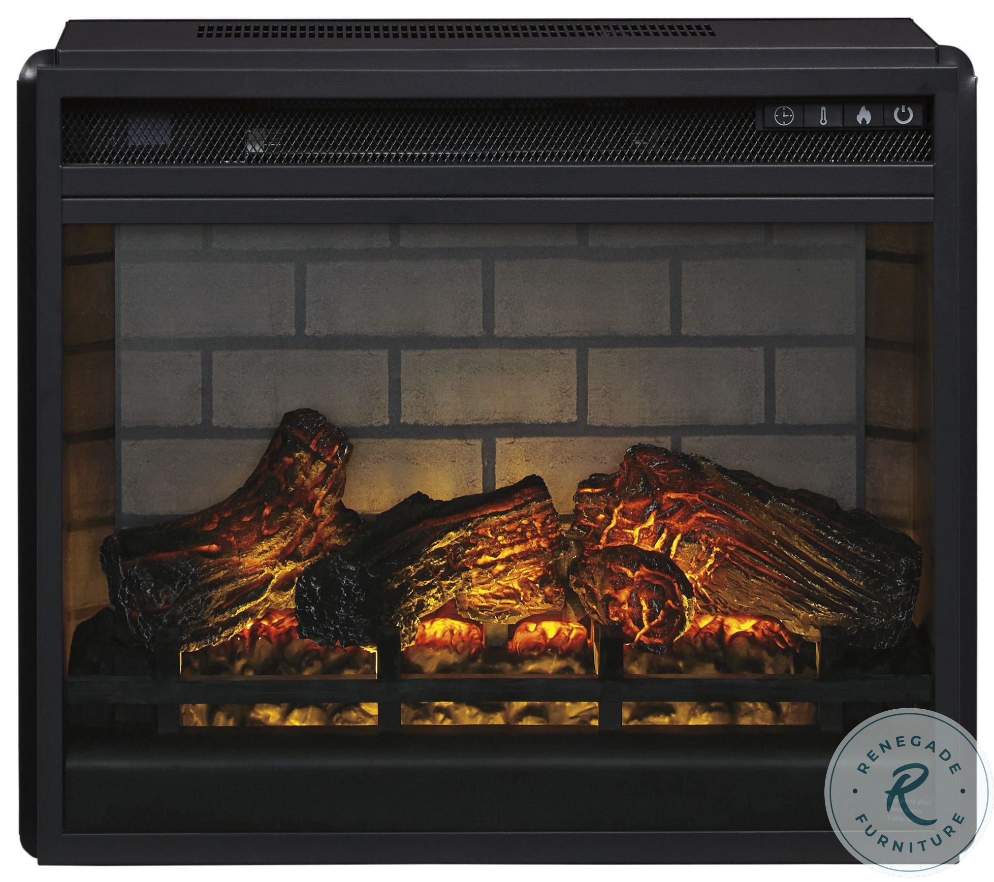 Black Infrared Fireplace Insert W100101