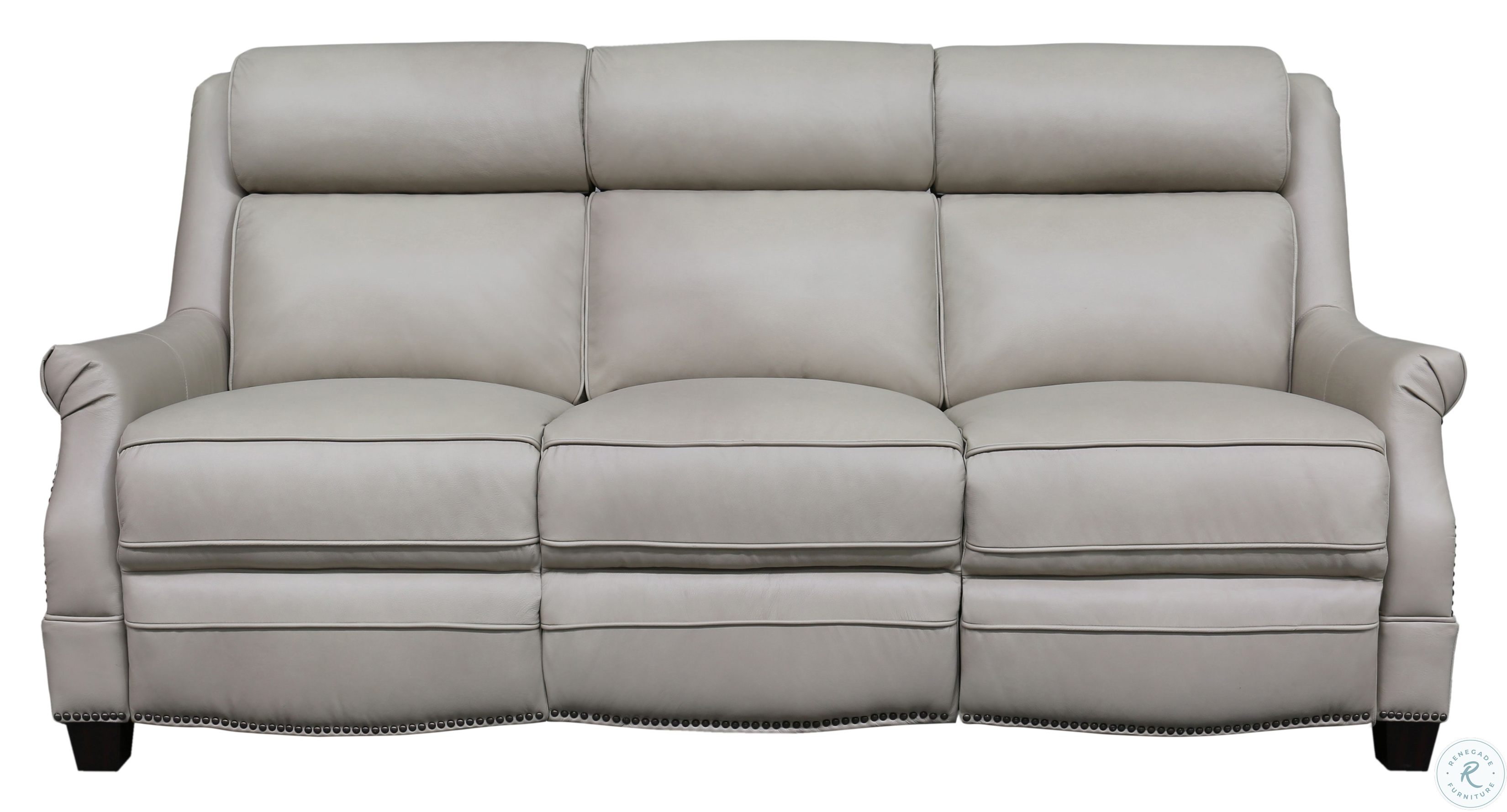 Warrendale Shoreham Cream Leather Power Reclining Power Headrest Living