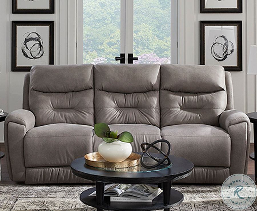 Point Break Telluride Mushroom Triple Power Reclining Sofa with Drop