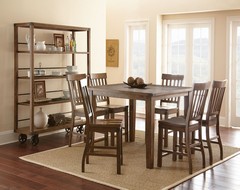 Steve Silver Mesa Auxiliar Tasha, Brown, 22" L X 22" W X 24" H