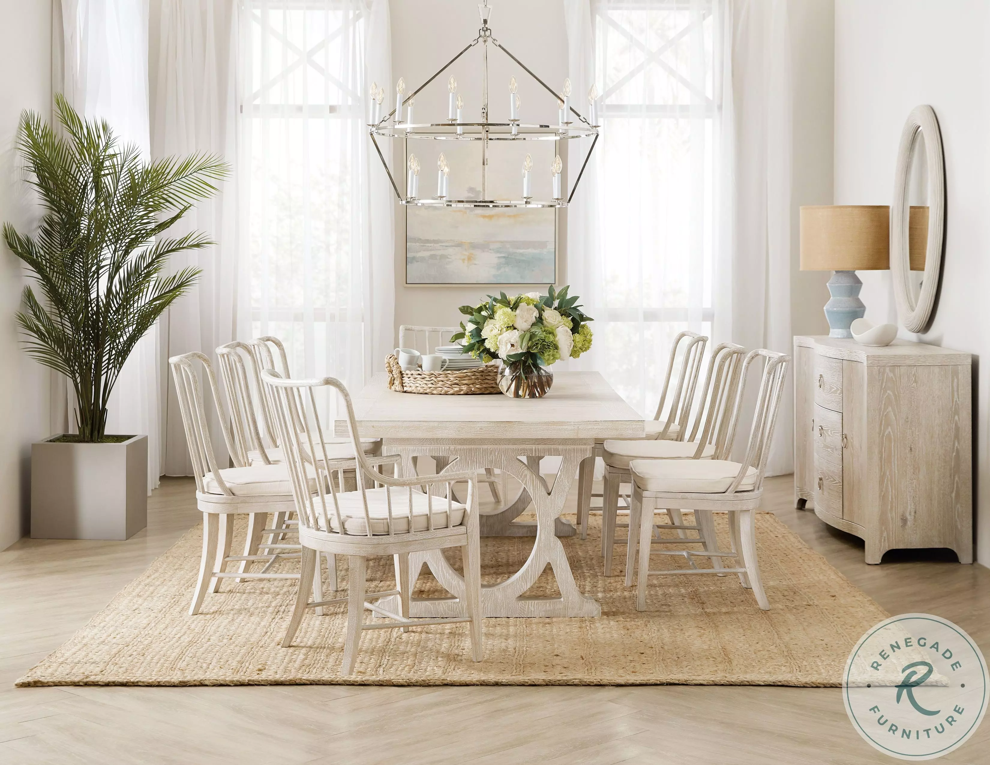 Bimini Whitewashed Oak Spindle Arm Chair Set Of 2 From Home