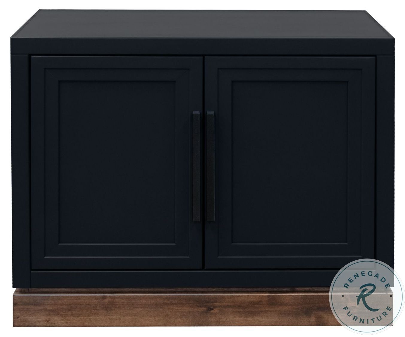 Nora Modular Blue Denim And Whiskey 2 Door Cabinet Legend