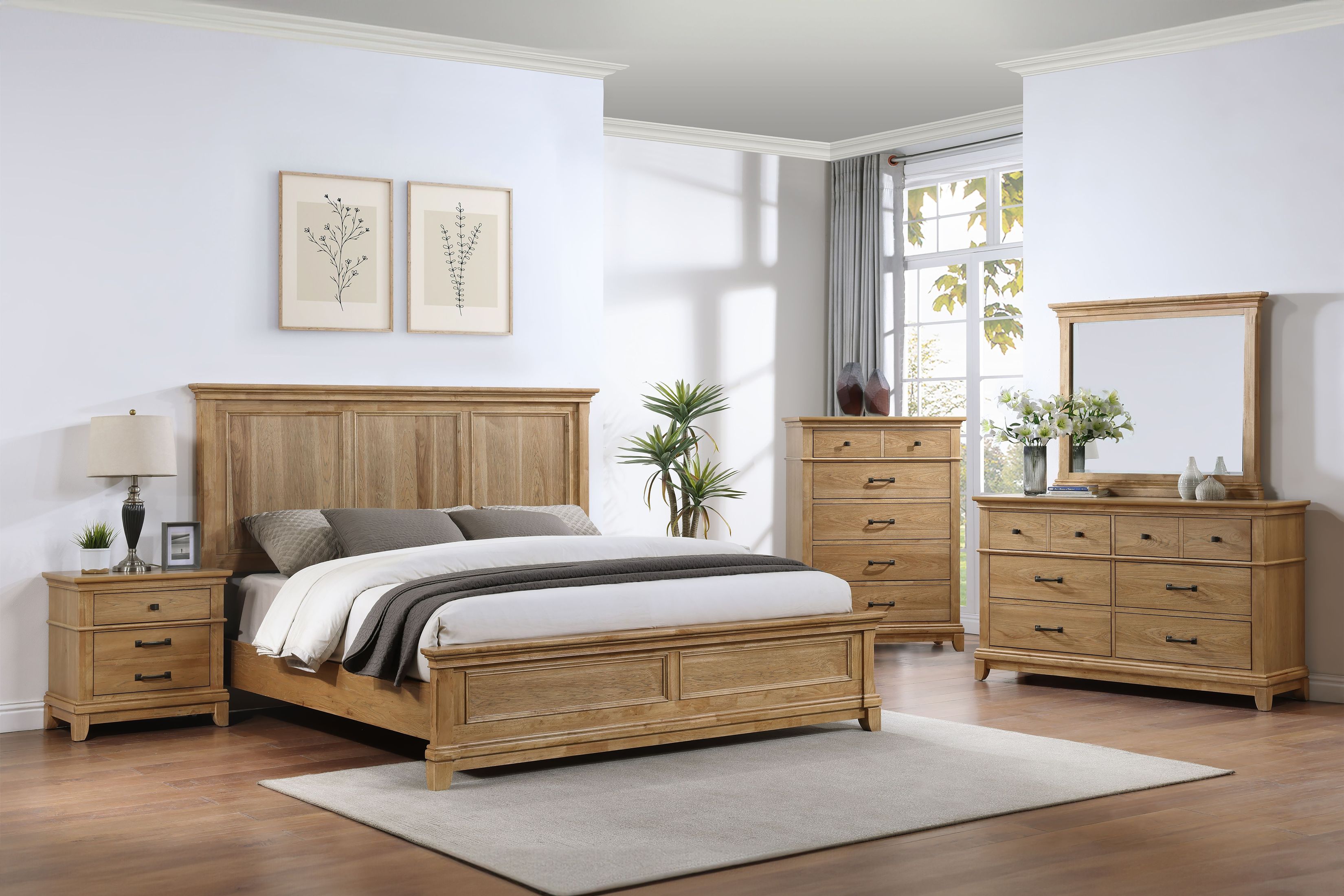 Sunstone Honey Brown 3 Drawer Nightstand from New Classic