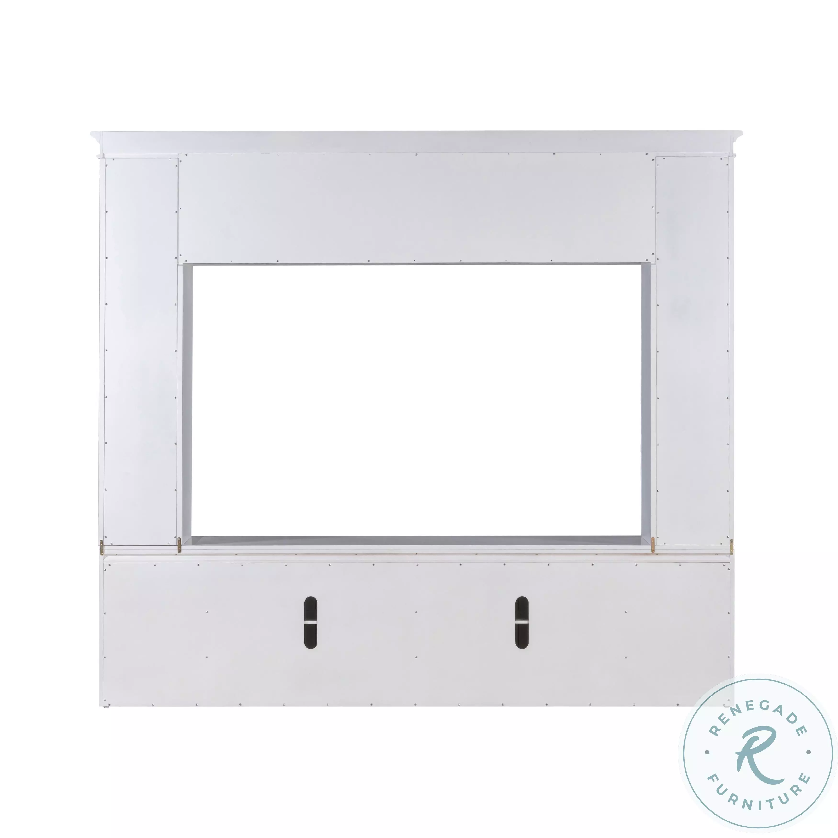 Virginia White Entertainment Center for TVs up to 75
