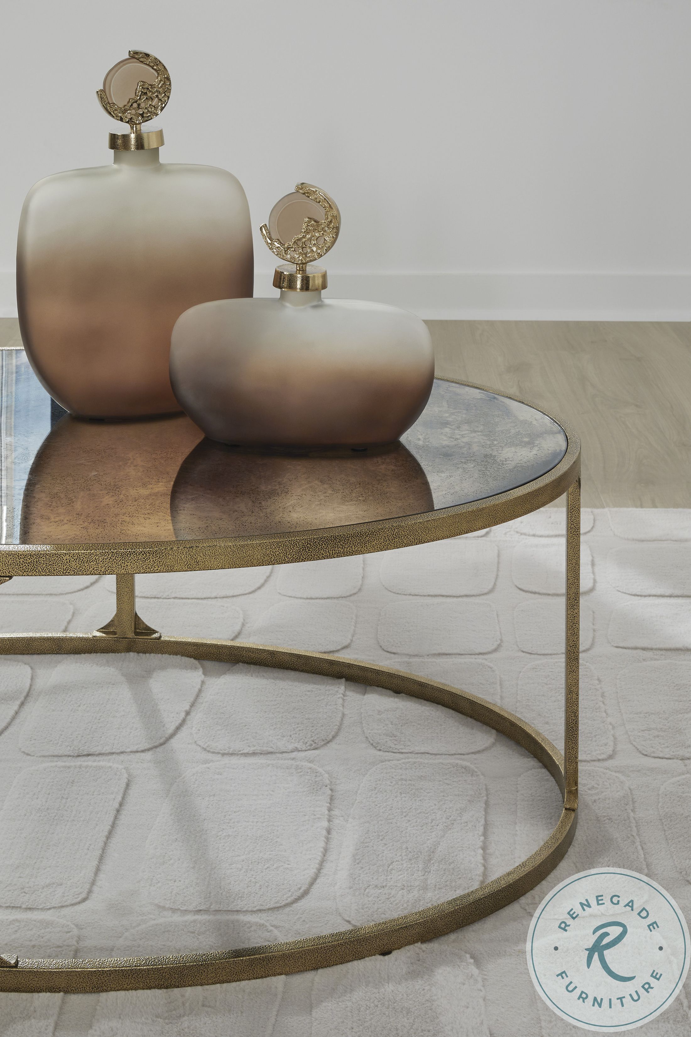 Korajane Antique Gold Coffee Table From Ashley Furniture | Home