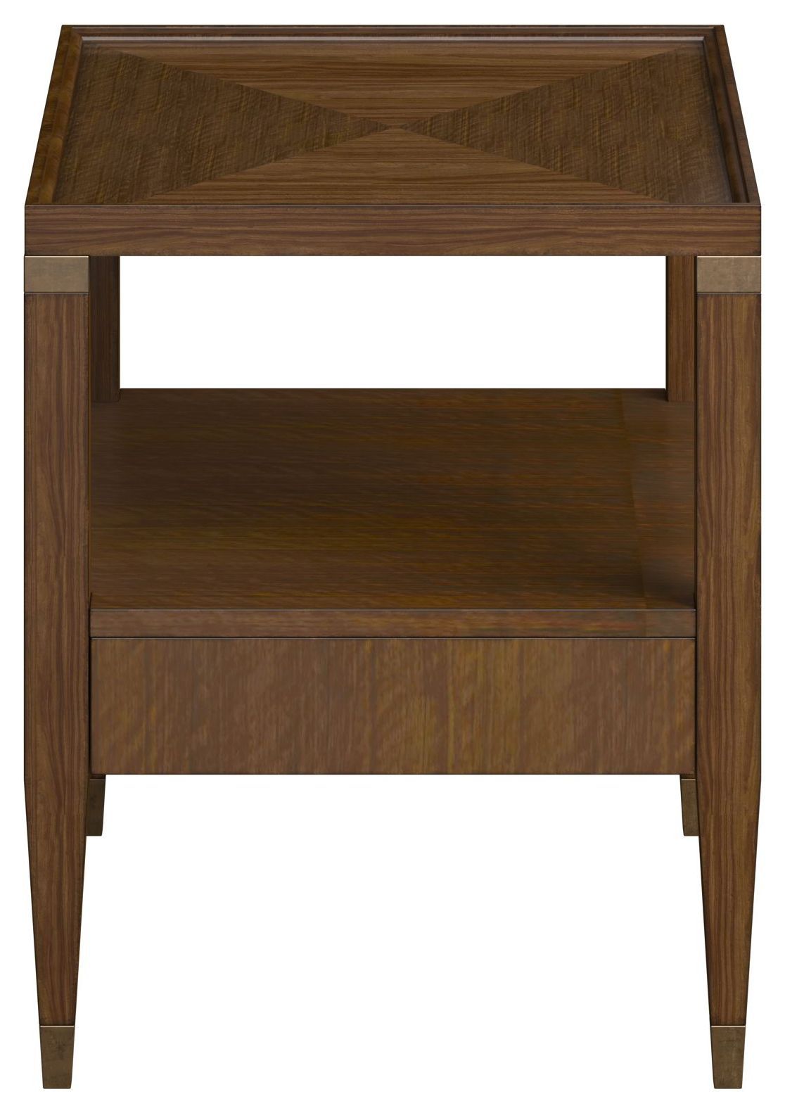Eave Brown Rectangular End Table with 1 Drawer From ART | Coleman