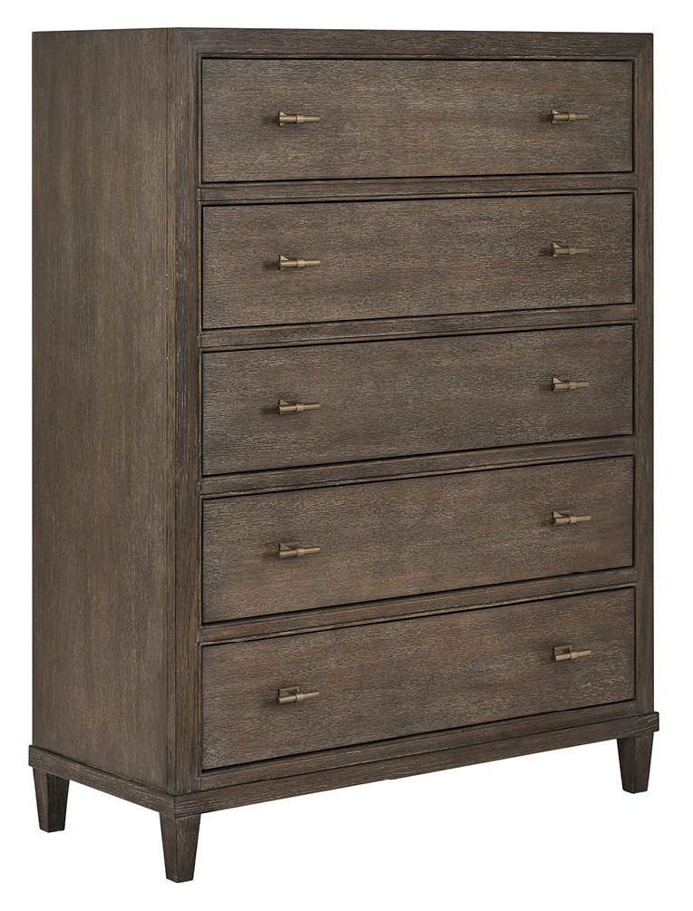 Montclair Cocoa and Silken Fog Upholstered Panel Bedroom Set from
