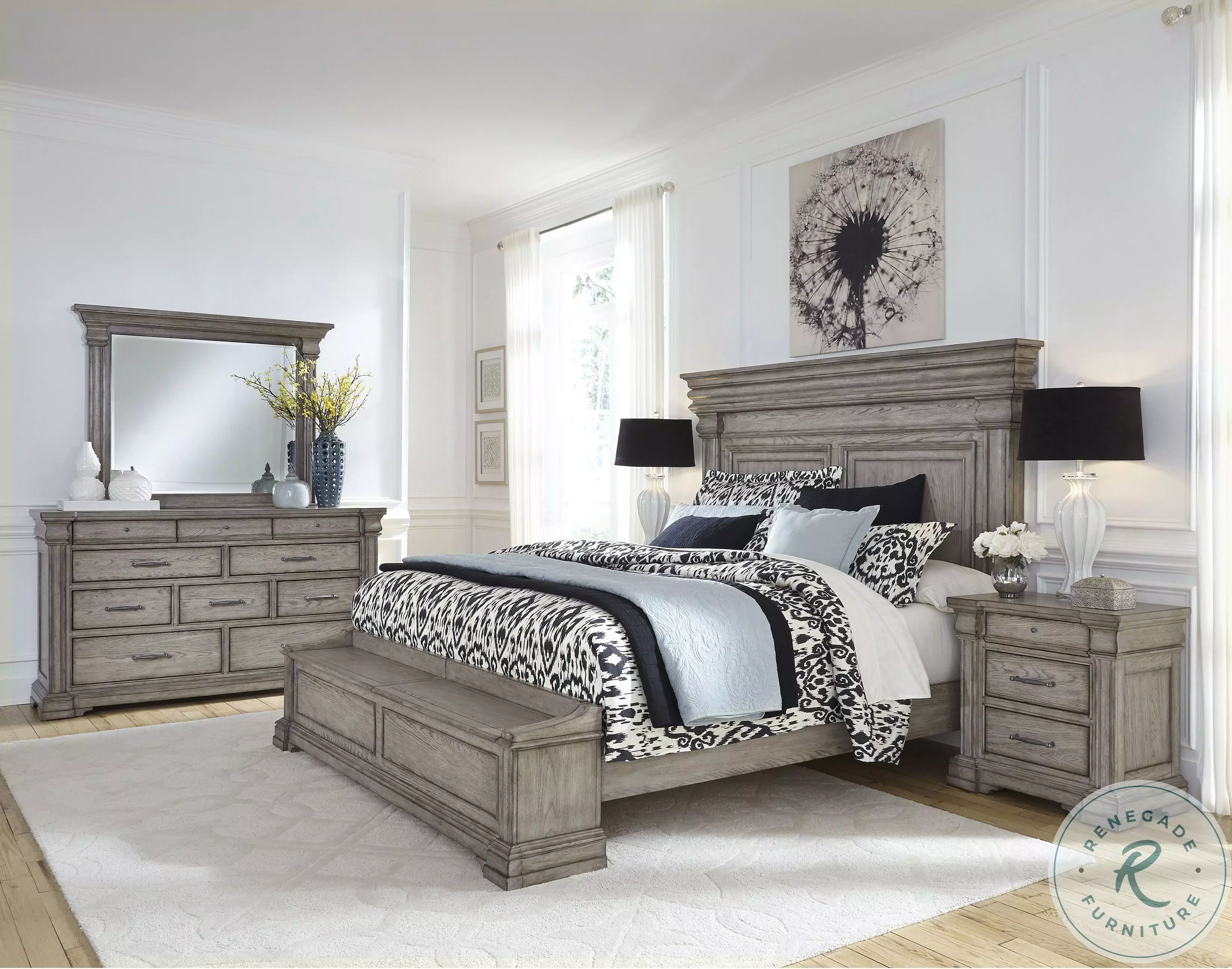 Madison Ridge Bluff Grey Nightstand From Home Gallery Stores