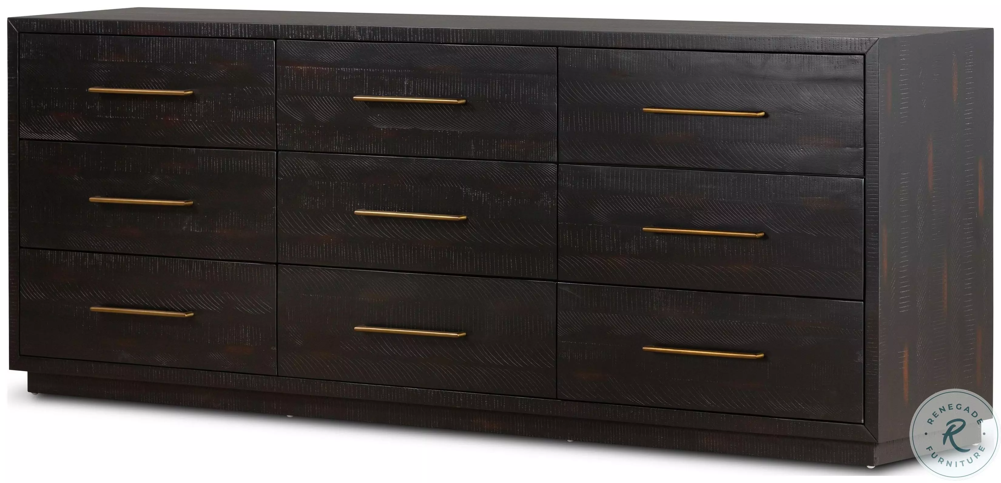 Four Hands Suki 9 Drawer Dresser - Burnished Black