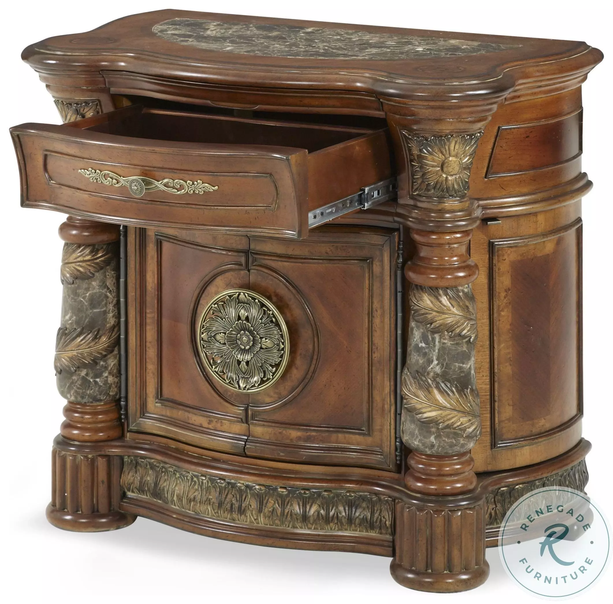 スペイン高級家具Hurtado Valenciaチェストクラシックヨーロピアン Villa Valencia Classic Chestnut Bedside Chest From Home Gallery