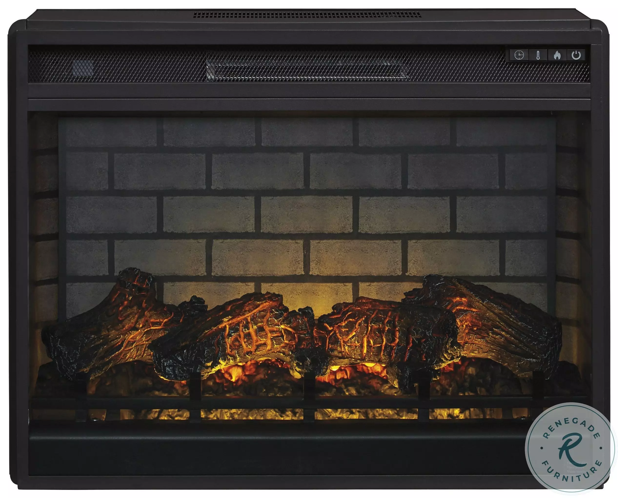 Black Electric Infrared Fireplace Insert From Home Gallery Stores