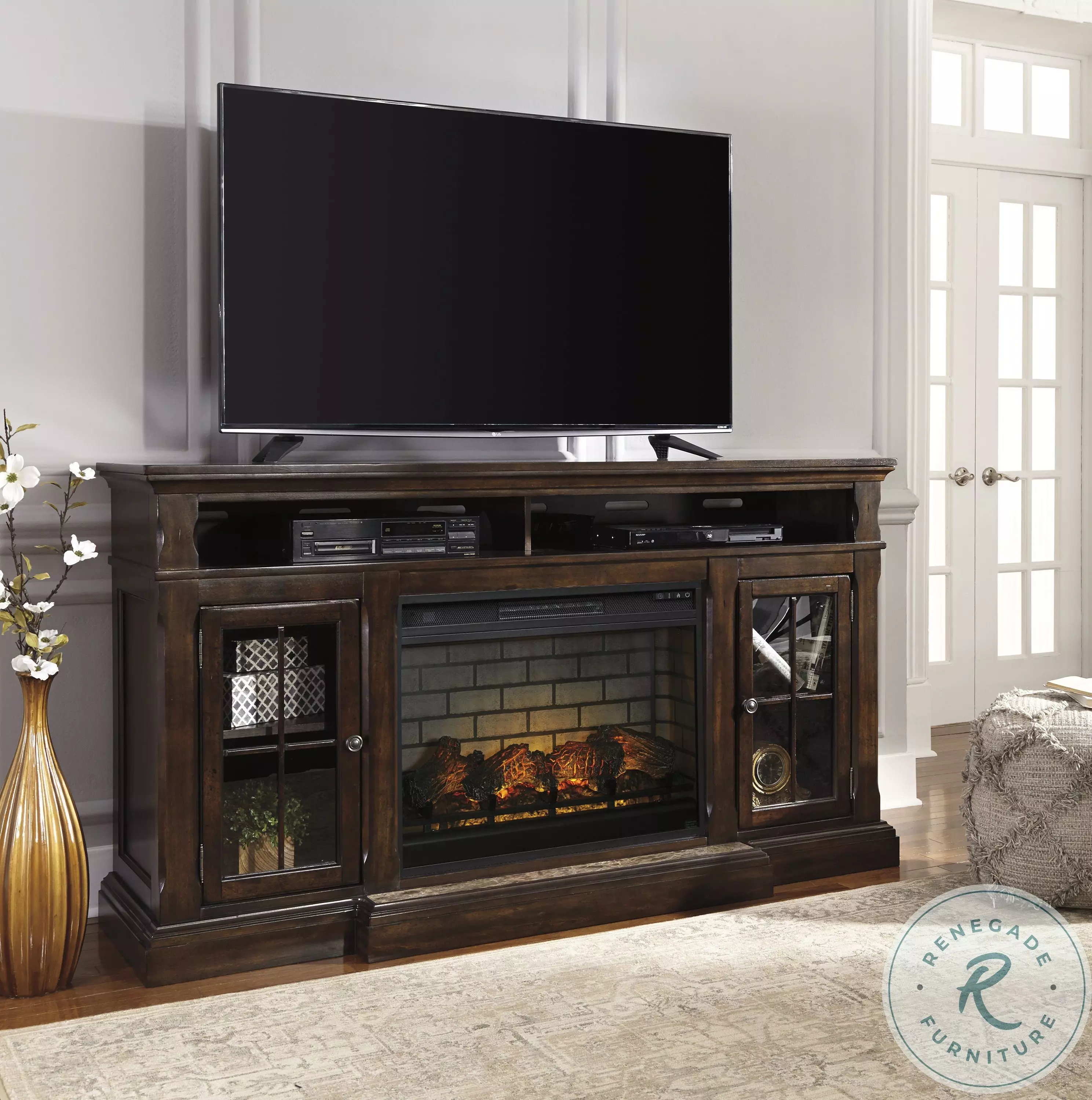 Black Electric Infrared Fireplace Insert From Home Gallery Stores