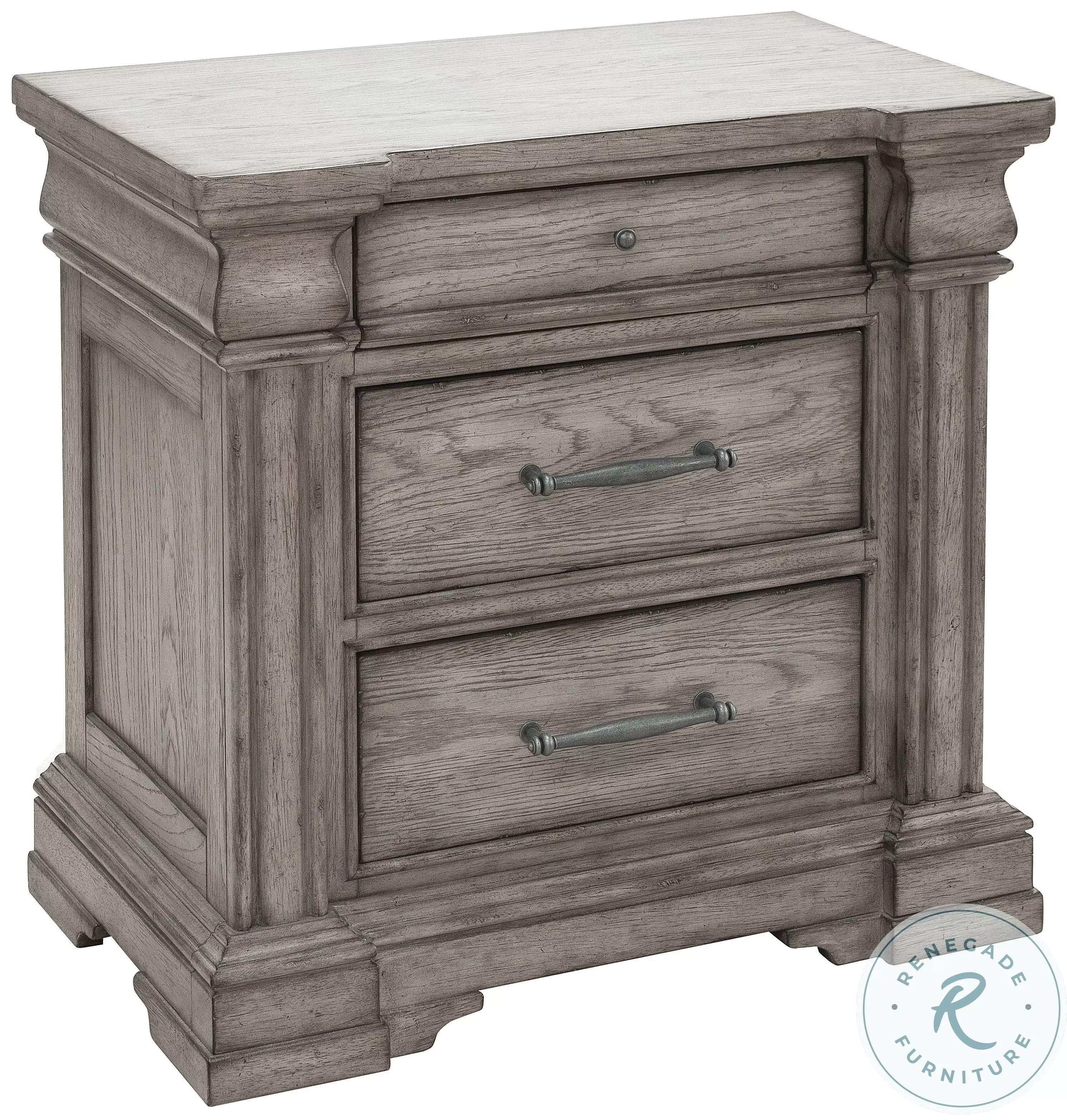Madison Ridge Bluff Grey Nightstand From Home Gallery Stores